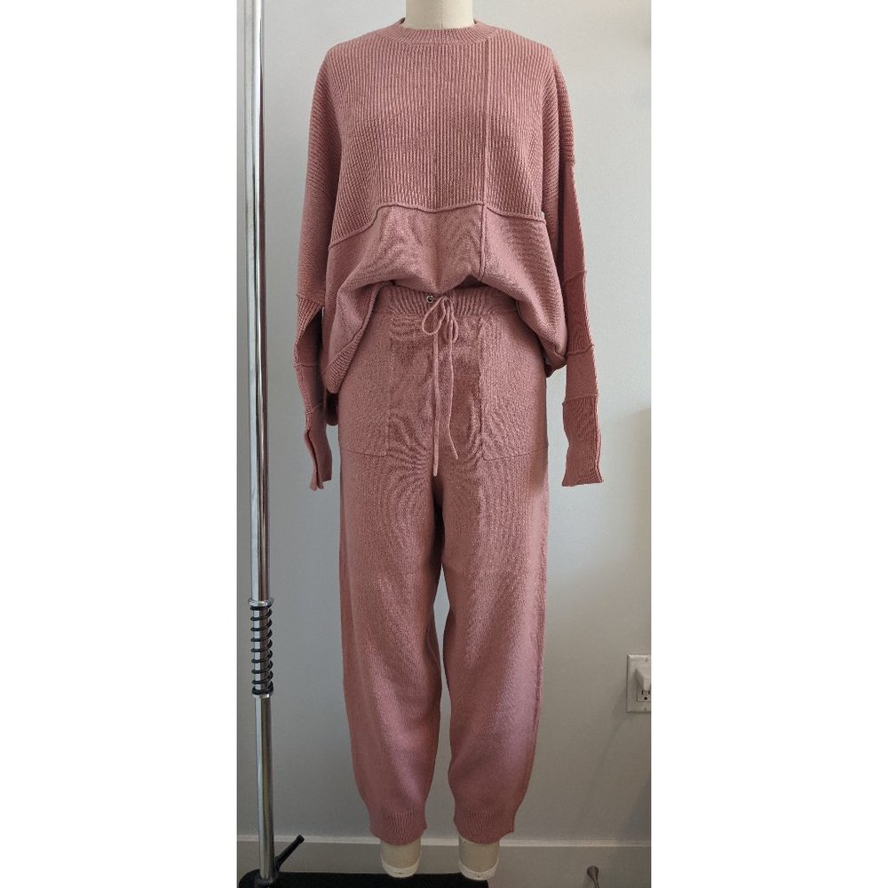 BCBGMAXAZRIA Sweater Knit Tracksuit Set Size S